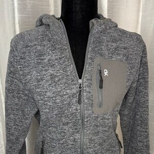 Little Donkey Andy Fleece Full Sip Hoodie Heather Gray Hoodie Women’s Small